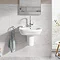 Grohe Euro Ceramic 600mm 1TH Basin + Half Pedestal Profile Large Image
