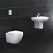 Grohe Euro Ceramic 600mm 1TH Basin + Half Pedestal  Feature Large Image