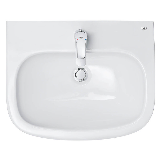 Grohe Euro Ceramic 600mm 1TH Wall Hung Basin - 39335000 Profile Large Image