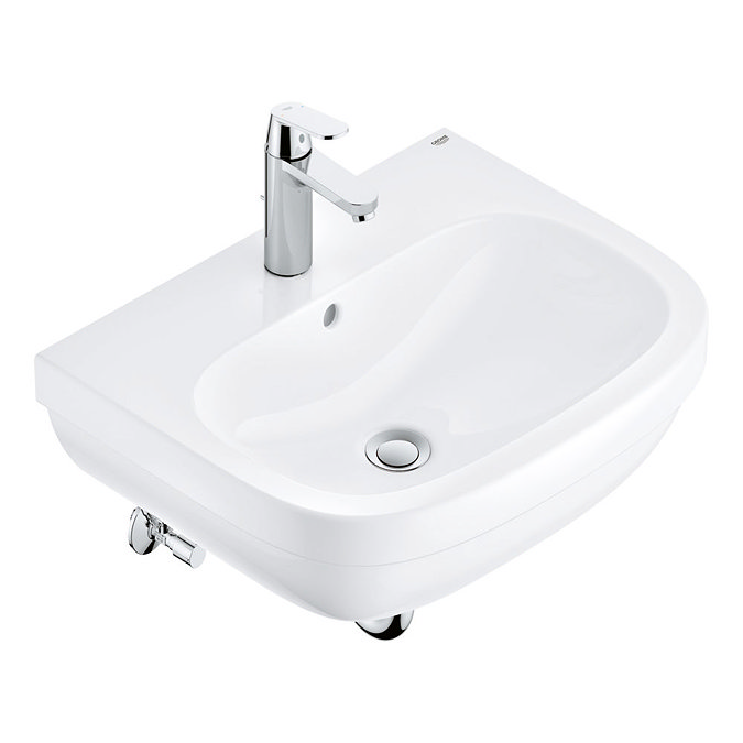 Grohe Euro Ceramic 600mm Complete Basin Package (Cosmo Smart Tap + Waste Included) Large Image