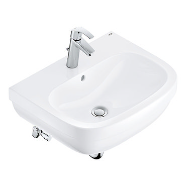 Grohe Euro Ceramic 600mm Complete Basin Package (Euro Smart Tap + Waste Included)  Profile Large Ima