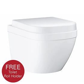 Grohe Euro Compact Rimless Wall Hung Toilet with Soft Close Seat