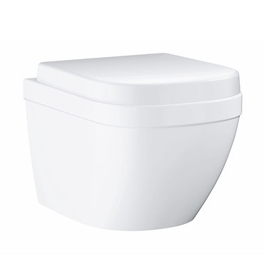 Grohe Euro Compact Rimless Wall Hung Toilet with Soft Close Seat  Profile Large Image