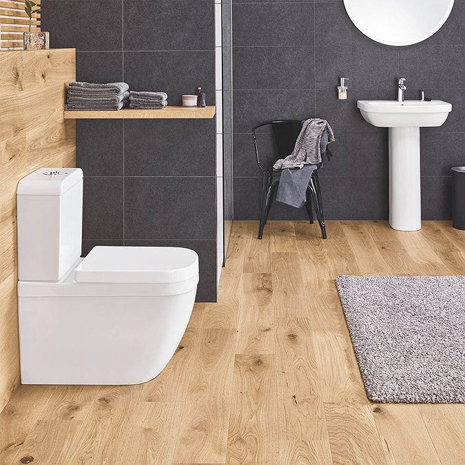 Grohe Euro Rimless Close Coupled Toilet with Soft Close Seat additional Large Image