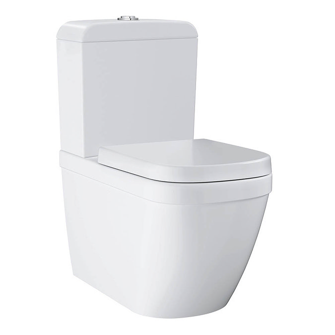 Grohe Euro Rimless Close Coupled Toilet with Soft Close Seat Large Image