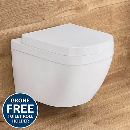 Grohe Euro Rimless Wall Hung Toilet with Soft Close Seat