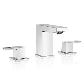 Grohe Eurocube 3-Hole Basin Mixer with Pop-up Waste - 20351000 Large Image