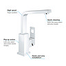 Grohe Eurocube High Spout Basin Mixer with Pop-up Waste - 23135000  Feature Large Image
