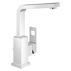 Grohe Eurocube High Spout Basin Mixer with Pop-up Waste - 23135000 Large Image