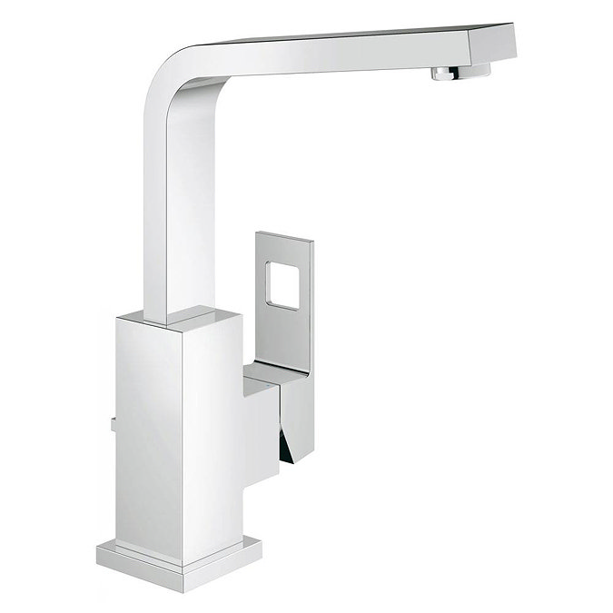 Grohe Eurocube High Spout Basin Mixer with Pop-up Waste - 23135000 Large Image