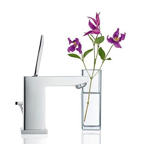 Grohe Eurocube Joy Mono Basin Mixer with Pop-up Waste - 23654000 Profile Large Image