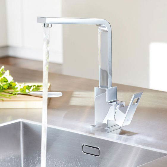 Grohe Eurocube Kitchen Sink Mixer - 31255000 Profile Large Image