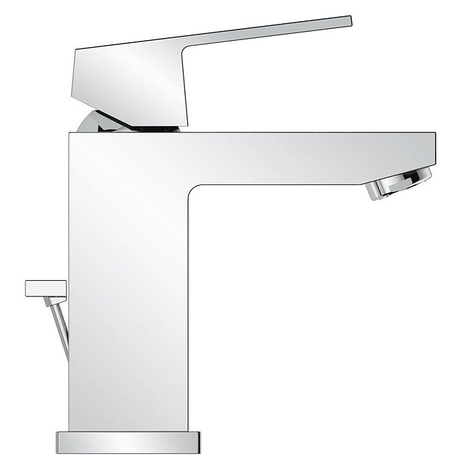 Grohe Eurocube Mono Basin Mixer with Pop-up Waste - 23127000 Profile Large Image