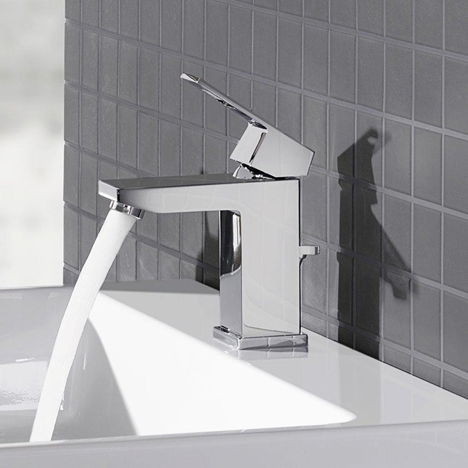 Grohe Eurocube Mono Basin Mixer with Pop-up Waste - 23127000 Standard Large Image