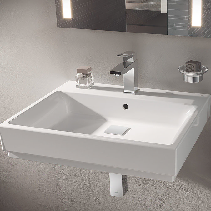Grohe Eurocube Mono Basin Mixer with Pop-up Waste - 23445000 In Bathroom Large Image