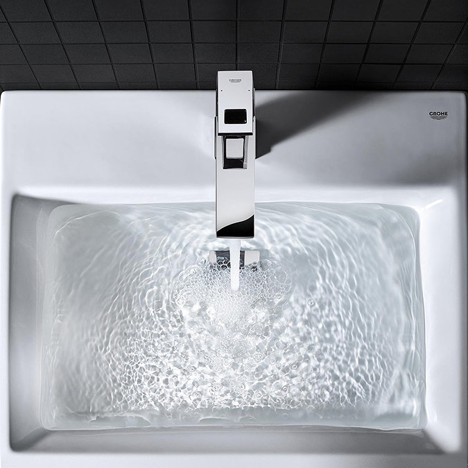 Grohe Eurocube Mono Basin Mixer with Pop-up Waste - 23445000 additional Large Image