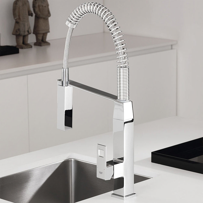 Grohe Eurocube Professional Kitchen Sink Mixer - Chrome - 31395000  Profile Large Image