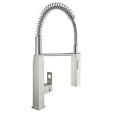 Grohe Eurocube Professional Kitchen Sink Mixer - SuperSteel - 31395DC0  Profile Large Image