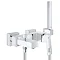 Grohe Eurocube Wall Mounted Bath Shower Mixer and Kit - 23141000 Large Image