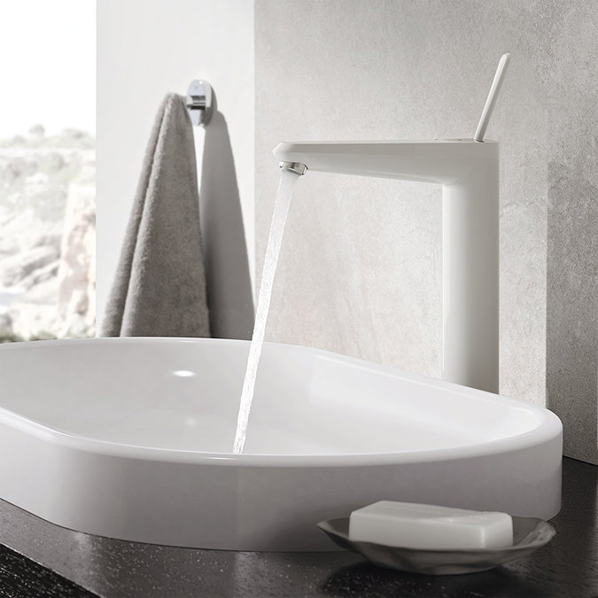 Grohe Eurodisc Joy Tall Mono Basin Mixer - Moon White - 23428LS0 Feature Large Image