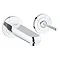 Grohe Eurodisc Joy Wall Mounted 2 Hole Basin Mixer - Chrome - 19968000 Large Image