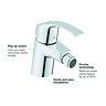 Grohe Eurosmart 1/2" S-Size Bidet Mixer with Pop-up Waste - 32929002  Profile Large Image