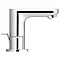 Grohe Eurosmart Cosmopolitan 3-Hole Basin Mixer with Pop-up Waste - 20187000  Profile Large Image