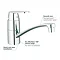 Grohe Eurosmart Cosmopolitan Kitchen Sink Mixer - 32842000  In Bathroom Large Image