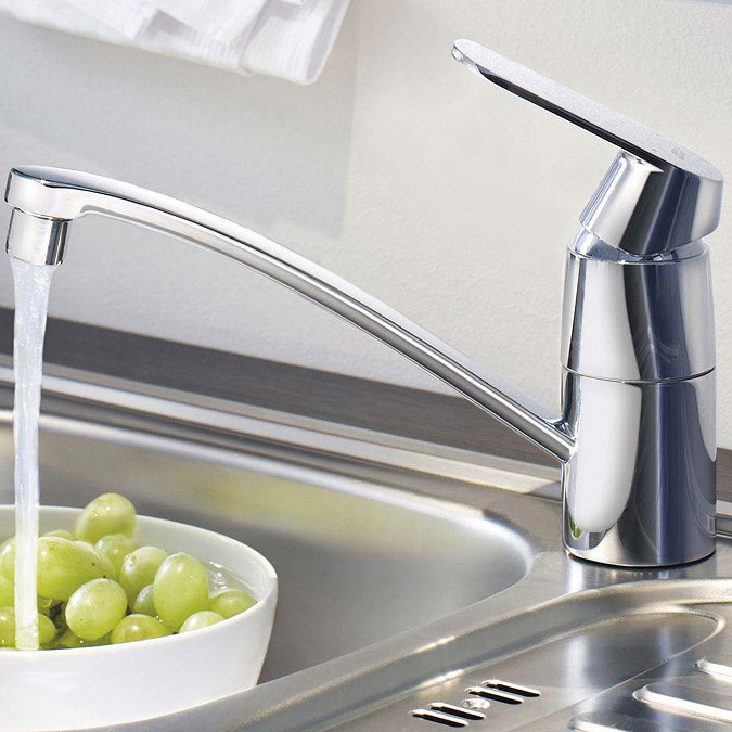 Grohe Eurosmart Cosmopolitan Kitchen Sink Mixer with Shut-Off Valve - 31161000  Feature Large Image