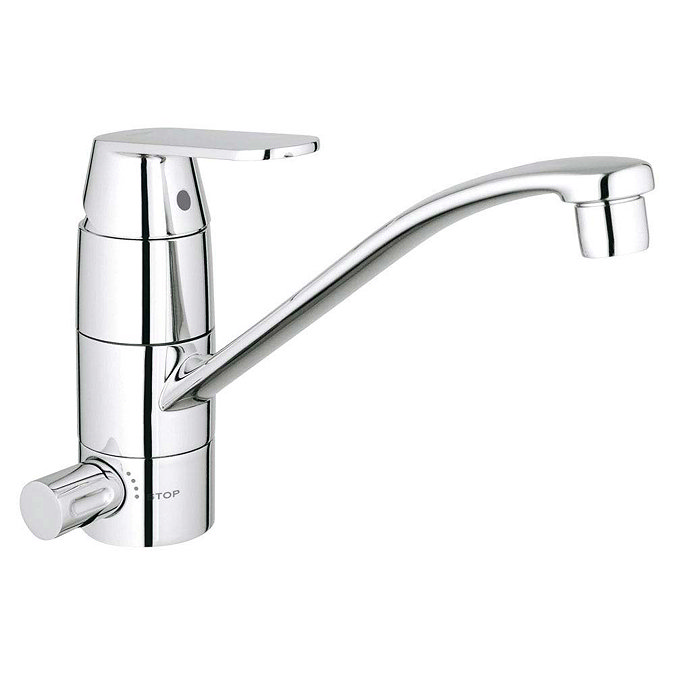 Grohe Eurosmart Cosmopolitan Kitchen Sink Mixer with Shut-Off Valve - 31161000 Large Image