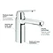 Grohe Eurosmart Cosmopolitan Mono Basin Mixer - 23327000  Profile Large Image