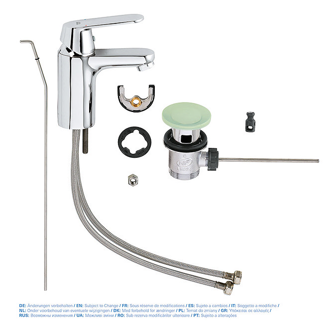 Grohe Eurosmart Cosmopolitan Mono Basin Mixer with Pop-up Waste - 32825000 Feature Large Image