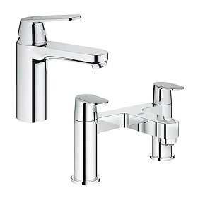 Grohe Eurosmart Cosmopolitan Tap Package (Bath + Basin Tap) Large Image