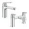 Grohe Eurosmart Cosmopolitan Tap Package (Bath + Basin Tap) Large Image