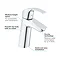 Grohe Eurosmart Mono Basin Mixer - 23324001  Standard Large Image