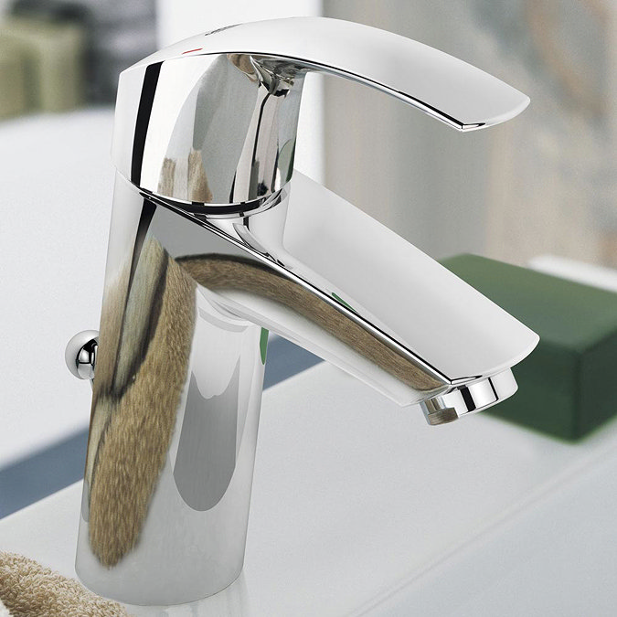 Grohe Eurosmart Mono Basin Mixer with Pop-up Waste - 2339310E  Feature Large Image