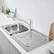 Grohe Eurosmart Stainless Steel Kitchen Sink & Tap Bundle - 31565SD0  In Bathroom Large Image