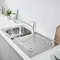 Grohe Eurosmart Stainless Steel Kitchen Sink & Tap Bundle - 31565SD0 In Bathroom Large Image