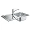 Grohe Eurosmart Stainless Steel Kitchen Sink & Tap Bundle - 31565SD0 Large Image