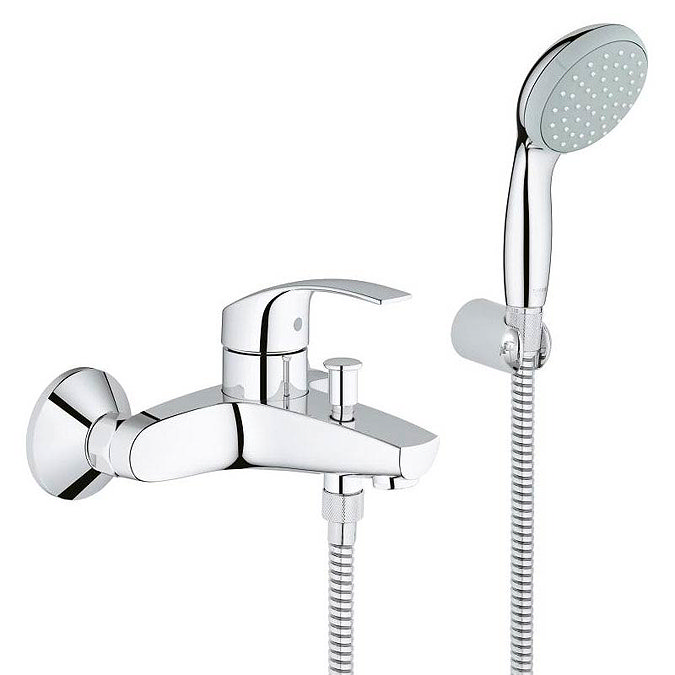 Grohe Eurosmart Wall Mounted Bath Shower Mixer and Kit - 33302002 Large Image