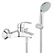 Grohe Eurosmart Wall Mounted Bath Shower Mixer and Kit - 33302002 Large Image