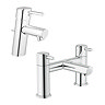Grohe Feel/Concetto Tap Package (Bath + Basin Tap) Large Image