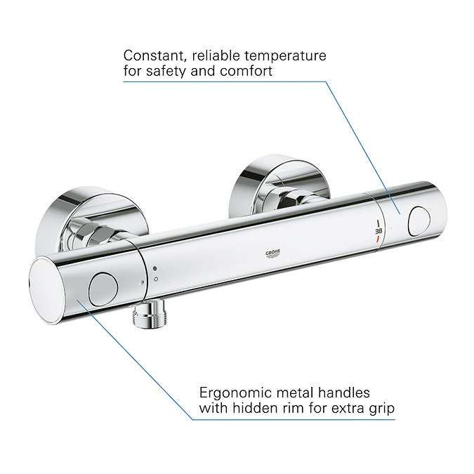 Grohe G800 Thermostatic Low Pressure Euphoria Shower Set  Feature Large Image