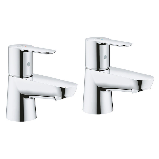 Grohe Get Basin Pillar Taps - 23498000 Large Image