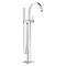 Grohe Grandera Floor Mounted Bath Shower Mixer - Chrome - 23318000 Large Image