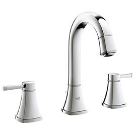 Grohe Grandera High Spout 3-Hole Basin Mixer with Pop-up Waste - Chrome - 20389000 Medium Image