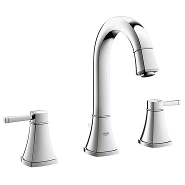 Grohe Grandera High Spout 3-Hole Basin Mixer with Pop-up Waste - Chrome - 20389000  Profile Large Image
