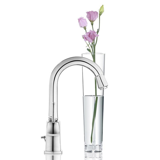 Grohe Grandera Two Handle Basin Mixer with Pop-up Waste - Chrome - 21107000 Profile Large Image