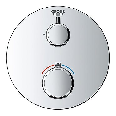 Grohe Grohtherm 1-Outlet Thermostatic Shower Mixer Trim with Shut-Off Valve - 24075000  Profile Larg