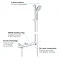 Grohe Grohtherm 1000 Cosmopolitan M Thermostatic Shower Mixer and Kit - 34286002  Feature Large Image